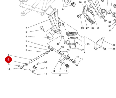 Ecrou M6 NEUF - Ducati