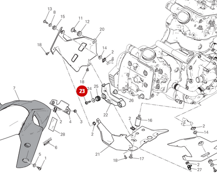 Vis M6x25 NEUVE - Ducati