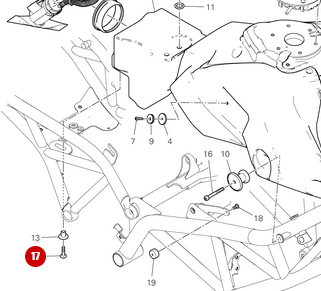 Vis M6x25 NEUVE - Ducati