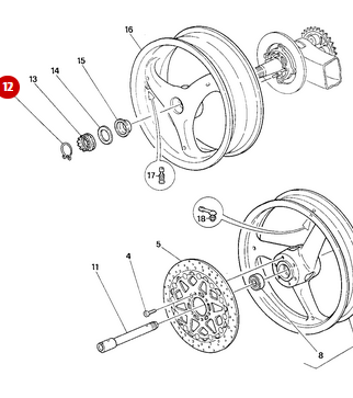Clips 40MM NEUF - Ducati