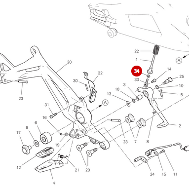 Ecrou NEUF - Ducati
