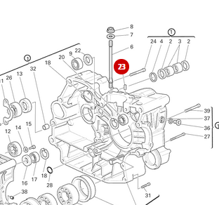 Pion Centreur NEUF - Ducati