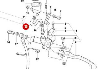 Durite Maitre Cylindre NEUVE - Ducati
