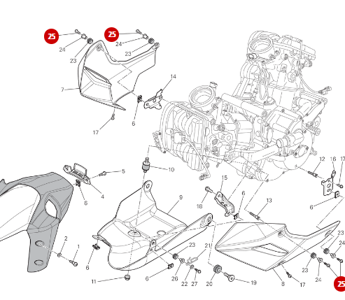 Vis M5x20 NEUVE - Ducati