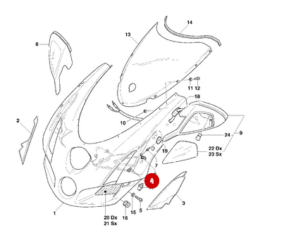 Vis Rétroviseur NEUVE - Ducati
