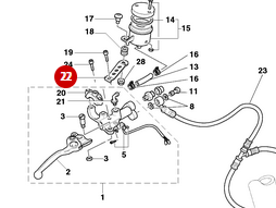 Support Bocal De Frein NEUF - Ducati