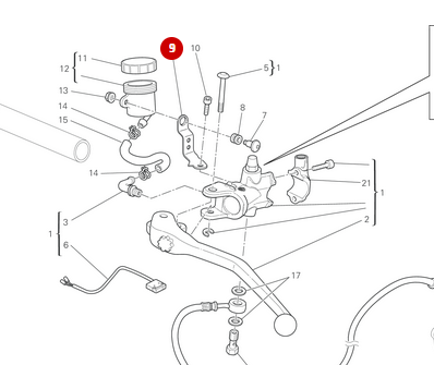 Support Bocal Embrayage NEUF - Ducati