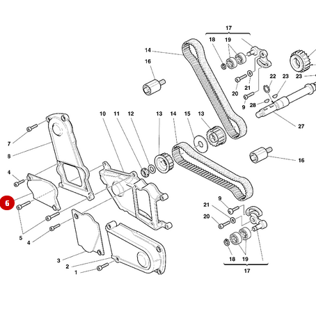 Cache Courroie Centrale Vertical NEUF - Ducati