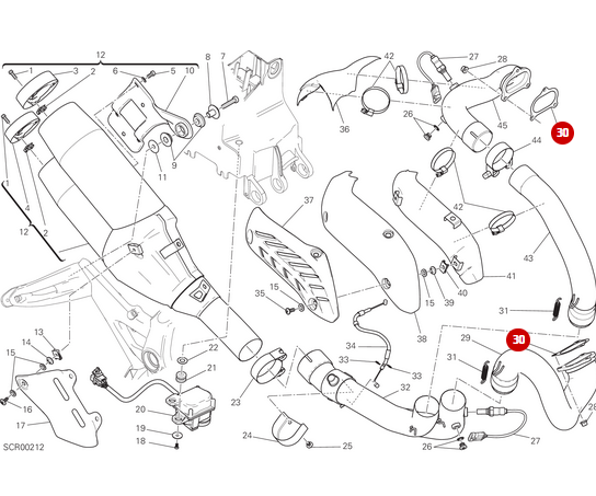 Joint Echappement NEUF - Ducati