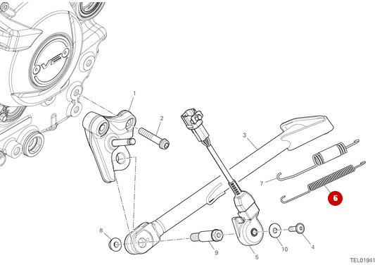 Ressort Béquille NEUF - Ducati