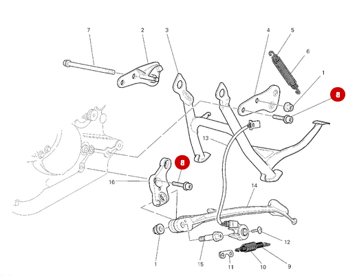 Vis Tcei M10X25 NEUVE - Ducati