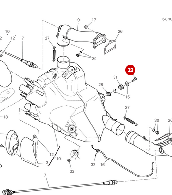 Vis Tbeif NEUVE - Ducati