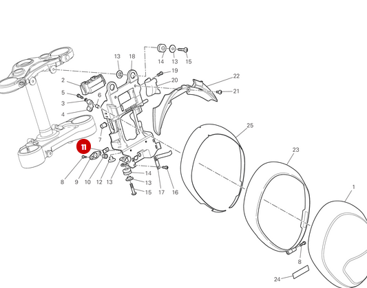 Tampon Caoutchouc NEUF - Ducati