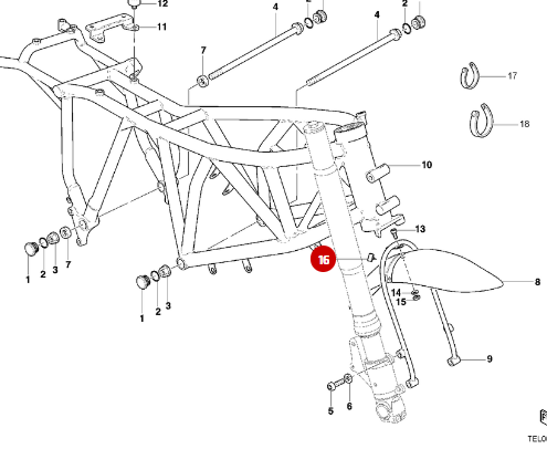 Tampon Caoutchouc NEUF - Ducati