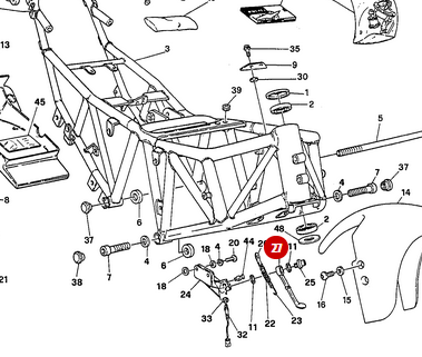 Bequille Laterale NEUVE - Ducati
