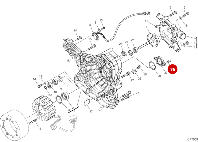 Vis Tspei M6X14 NEUVE - Ducati