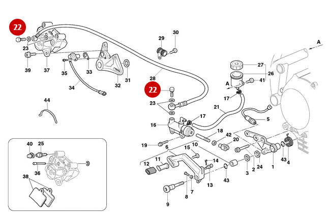 Vis Banjo NEUVE - Ducati