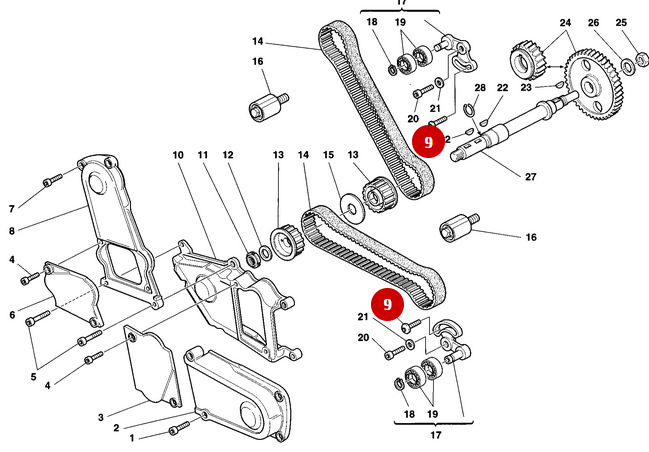 Vis Galet Tendeur NEUVE - Ducati