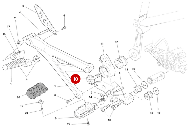 Vis Fixation Platine NEUVE - Ducati