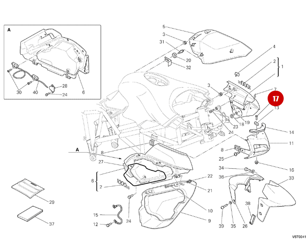 Vis Tspei M6X30 NEUVE - Ducati