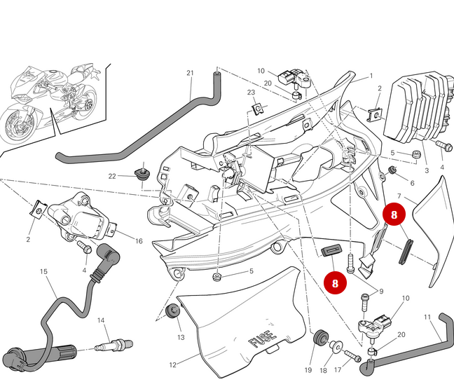 Caoutchouc NEUF - Ducati