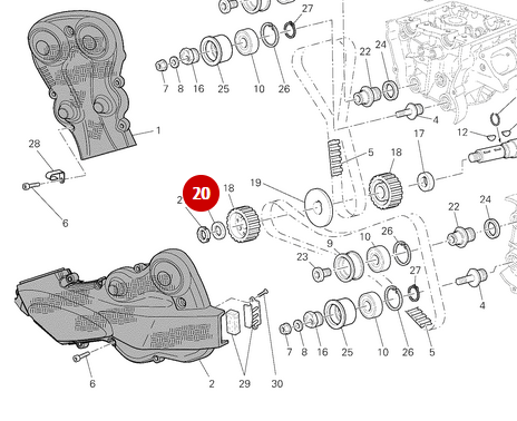 Entretoise NEUVE - Ducati