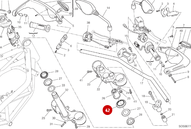 Pare Poussiere NEUF - Ducati