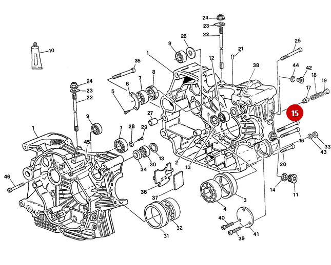 Vis Tcei M8X90 NEUVE - Ducati