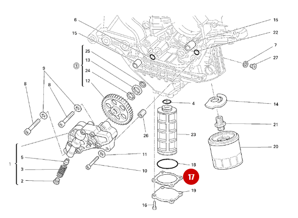 Joint De Crépine NEUF - Ducati