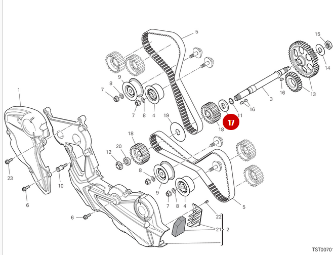 Entretoise NEUVE - Ducati