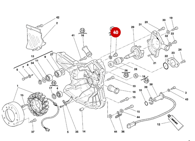 Bouchon Filete M15X1 NEUF - Ducati