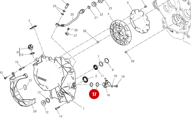 Joint Torique 17,96X2,62 NEUF - Ducati