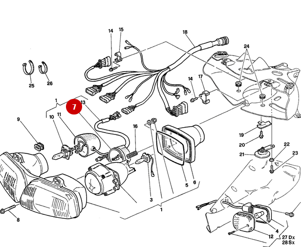 Cabochon Ampoule NEUF - Ducati