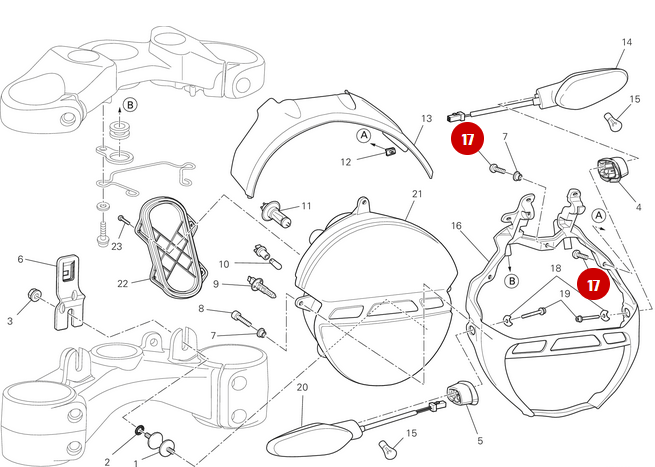 Vis Tbei M5X20 NEUVE - Ducati