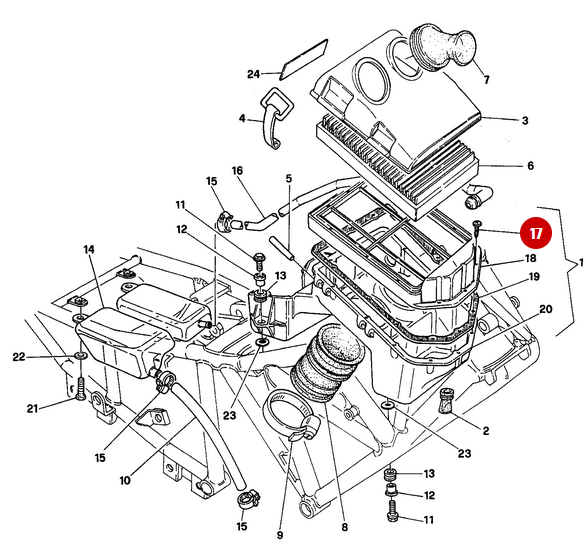 Vis Taraud 3.9X25 NEUVE - Ducati