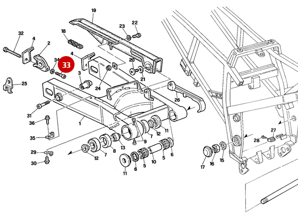 Vis M3X8 NEUVE - Ducati