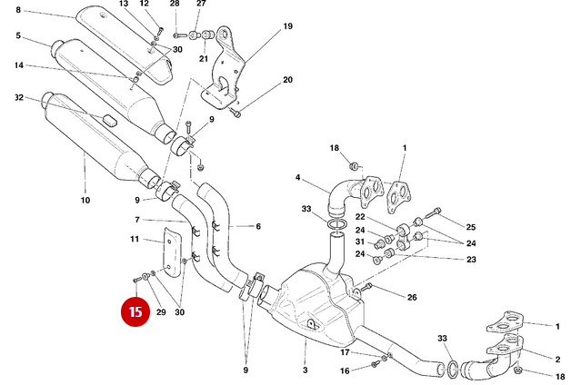 Vis Tbei M5X12 NEUVE - Ducati