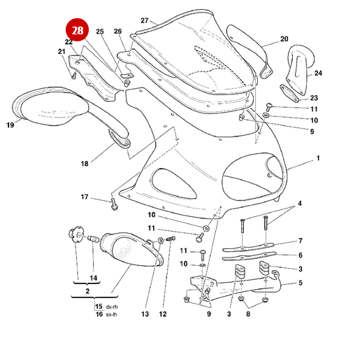 Insert Filete NEUF - Ducati
