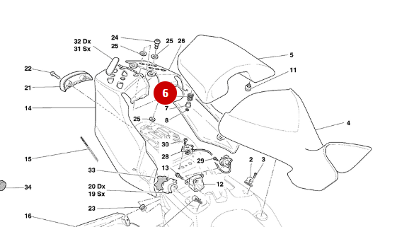 Ressort NEUF - Ducati