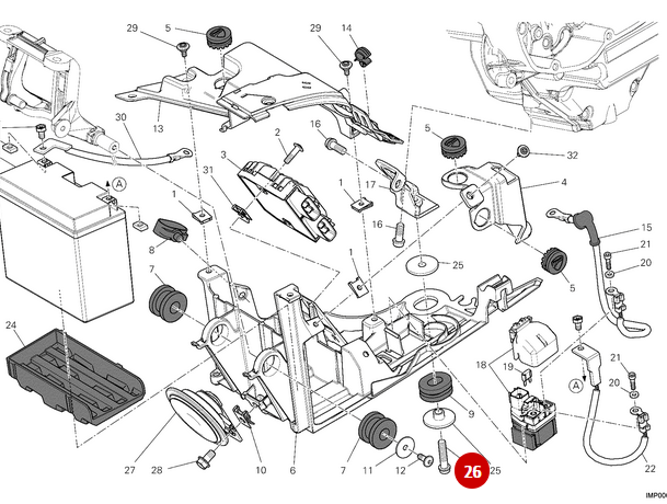 Vis Tceif M8X35 NEUVE - Ducati