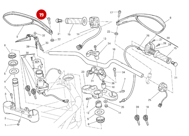 Vis Tceif M8X35 NEUVE - Ducati