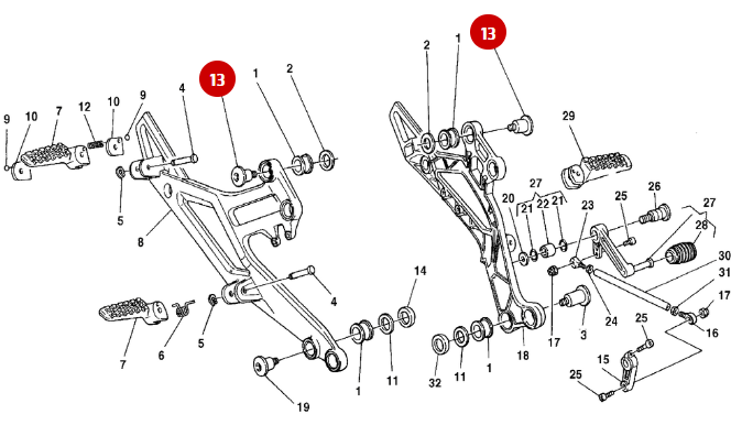 Vis Platine Bichromaté NEUVE - Ducati