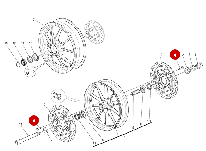 Vis M8X20 NEUVE - Ducati