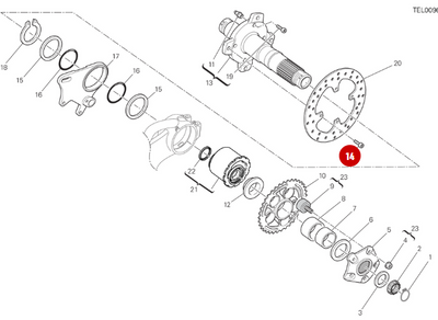 Vis Tceir M8X14 NEUVE - Ducati