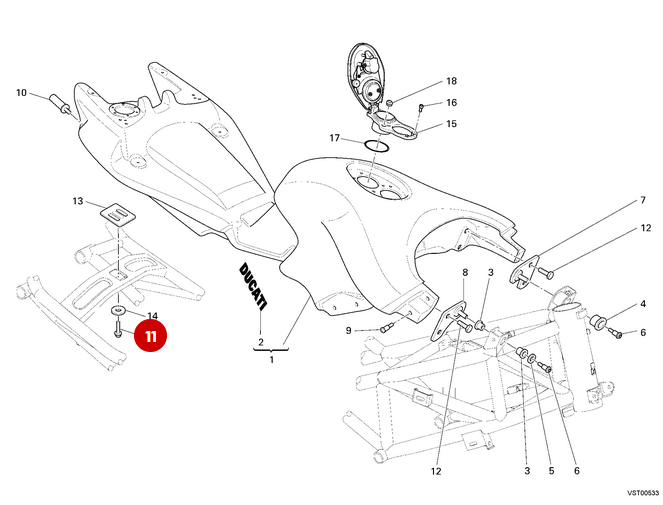 Vis Tbei M6 NEUVE - Ducati