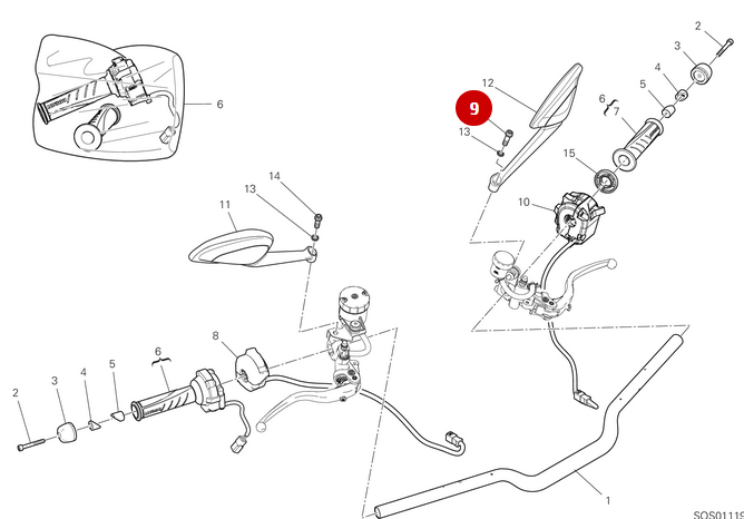 Vis Rétroviseur NEUVE - Ducati