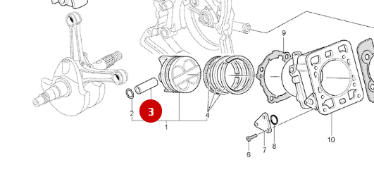 Axe de Piston NEUF - Ducati