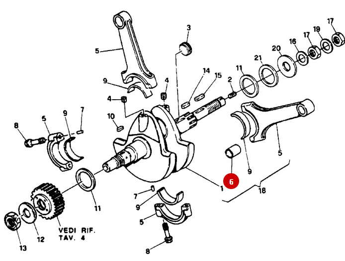 Bague Pied De Bielle NEUVE - Ducati