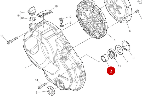 Douille Carter NEUVE - Ducati