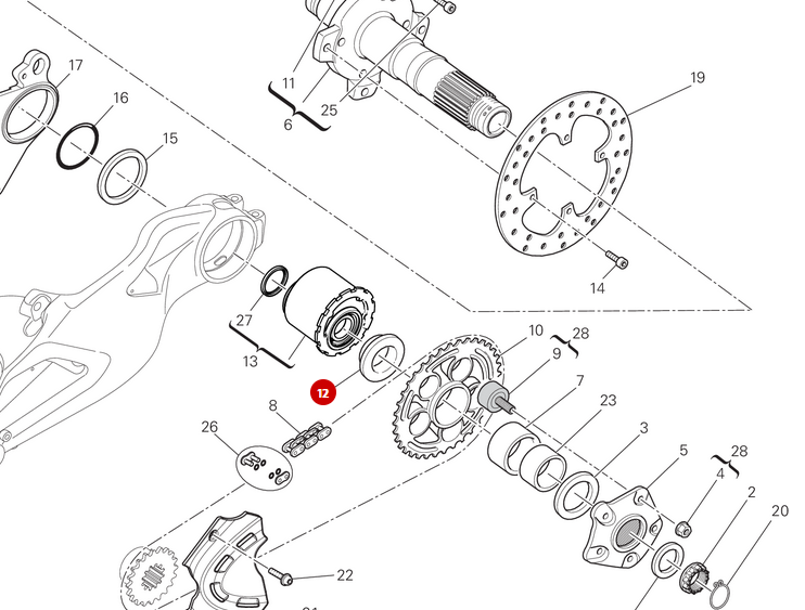Entretoise NEUVE - Ducati